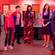 Four dead humans, an AI, and a demon, a.k.a. the afterlife’s finest comedy ensemble.